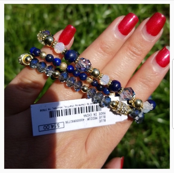 🆕 Blue & Gold Bracelet ✨ - Picture 7 of 8